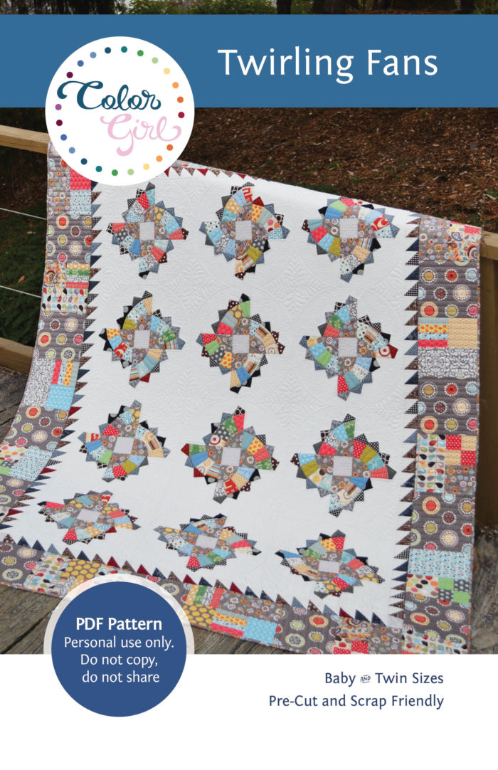 Twirling Fans Quilt pattern by Color Girl quilts
