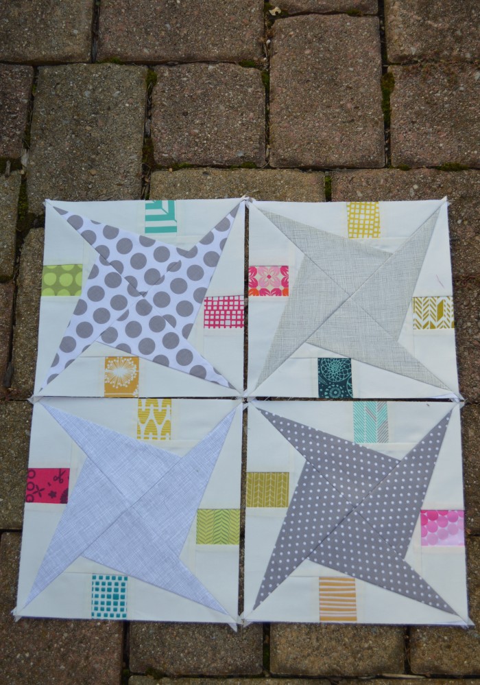 Rocky Road Star quilt block, Sharon McConnell for Color Girl Quilts, Paper Piecing