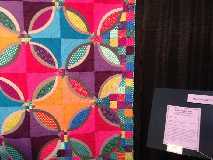 Polka Dot Bikini Quilt at Quilt, Knit, Stitch show