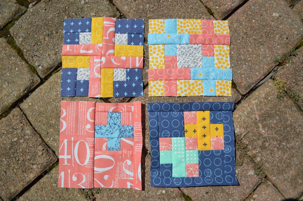 super simple modern quilt sampler by Sharon McConnell for Color Girl Quilts, modern patchwork