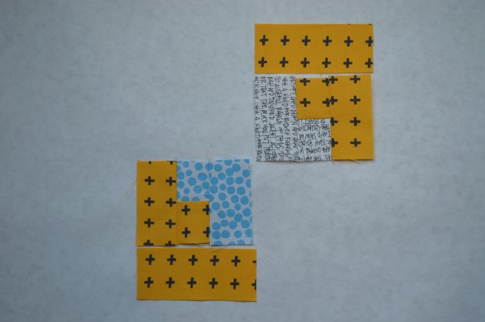 Super simple modern Sampler quilt, cross block tutorial, color girl quilts by sharon mcconnell