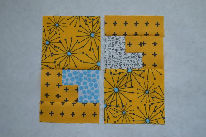 Super simple modern Sampler quilt, cross block tutorial, color girl quilts by sharon mcconnell