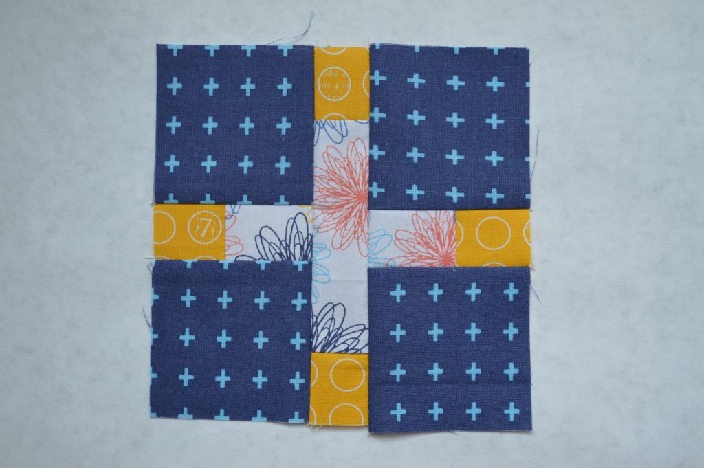 Super simple modern Sampler quilt, cross block tutorial, color girl quilts by sharon mcconnell