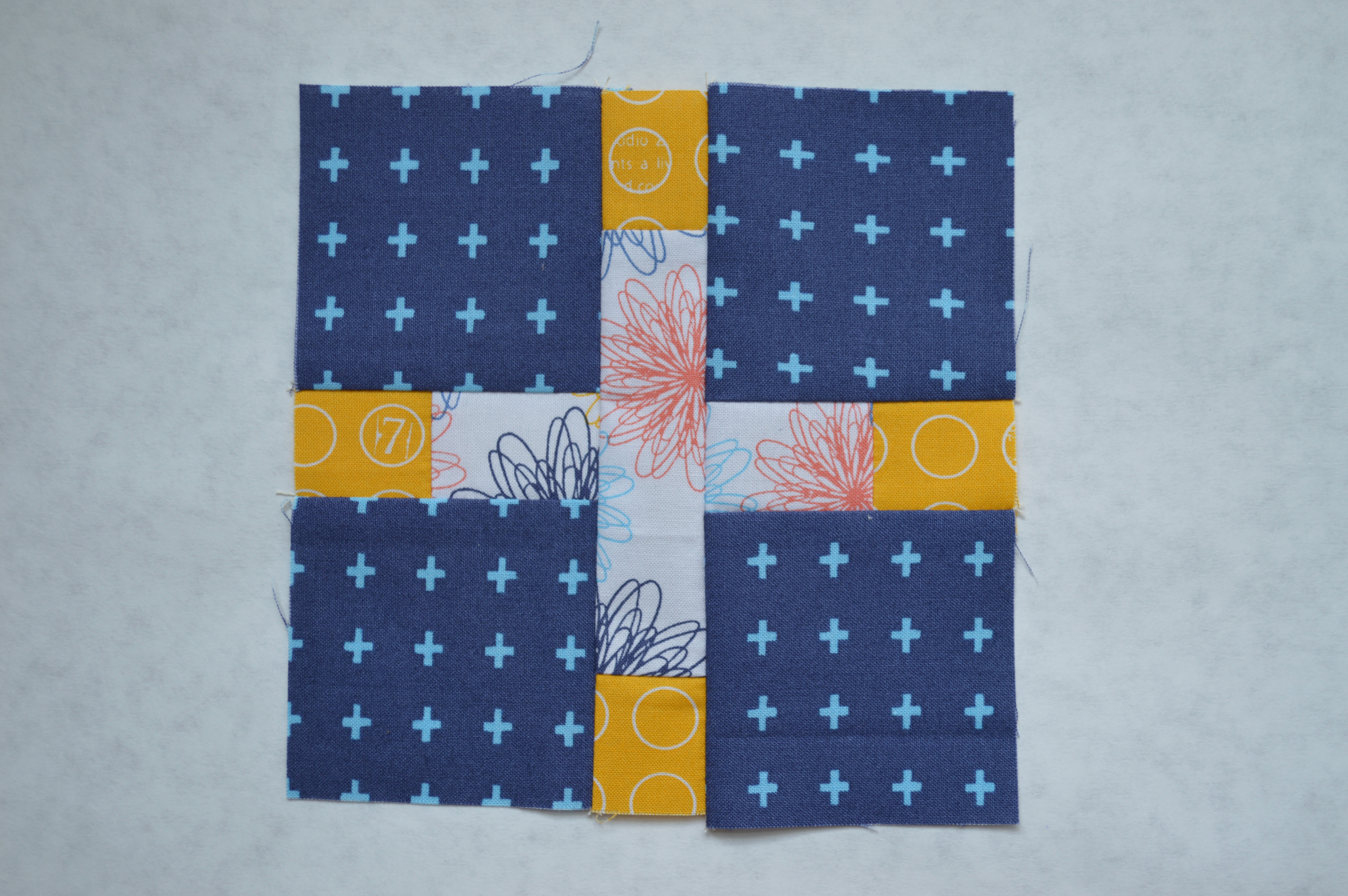 Super simple modern Sampler quilt, cross block tutorial, color girl quilts by sharon mcconnell