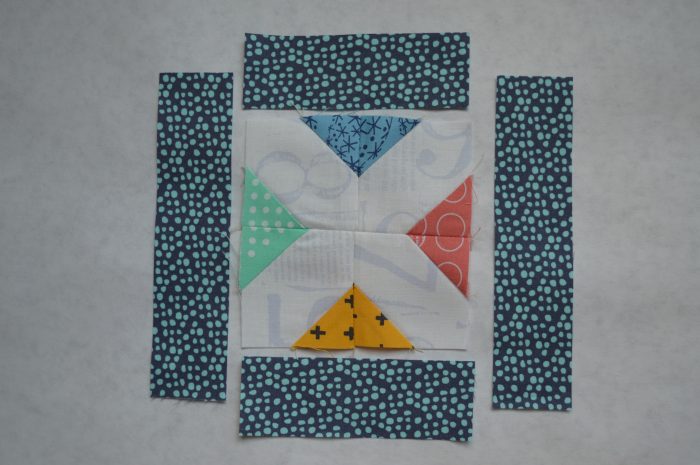 Super simple modern Sampler quilt, cross block tutorial, color girl quilts by sharon mcconnell