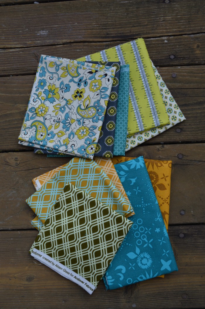 Chicopee fabric by Denyse Schmidt for Free Spirit, Sun Prints by Alison Glass, quilting