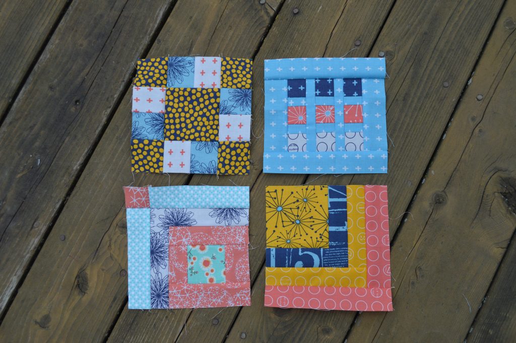 Tula Pink 100 sampler blocks by Sharon McConnell, modern quilting squares