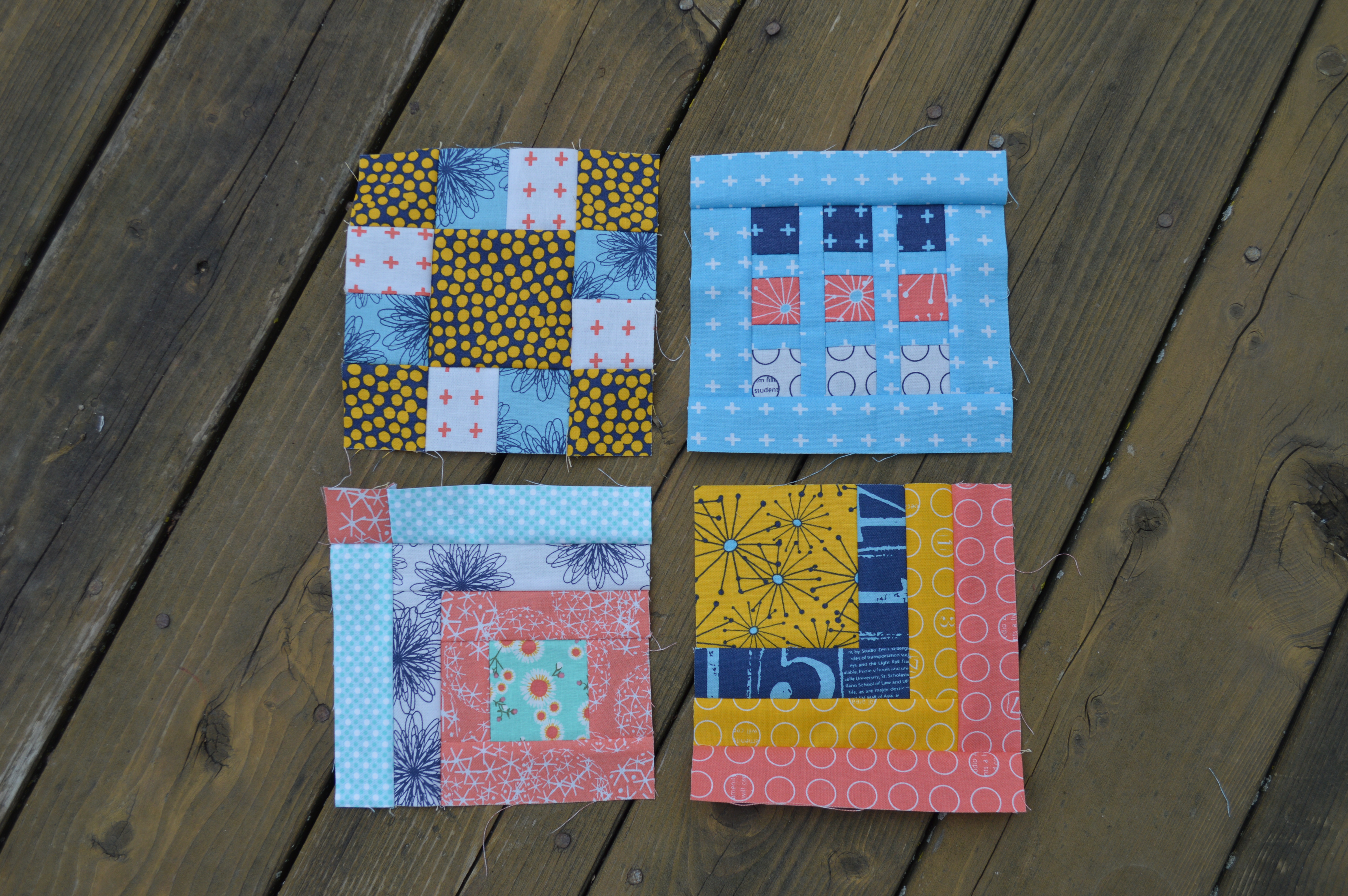 Tula Pink 100 sampler blocks by Sharon McConnell, modern quilting squares