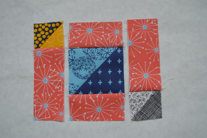simple six inch quilt block, patchwork, modern quilting