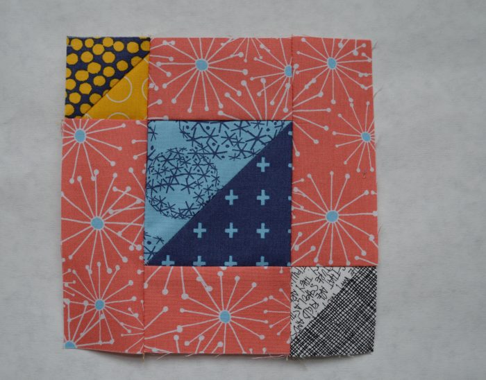 simple six inch quilt block, patchwork, modern quilting