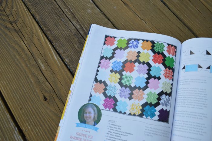 Jumping jacks scrap quilt by sharon mcconnell, in quilt now magazine, scrap patchwork easy quilt