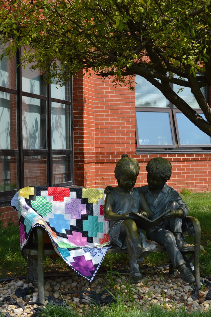 Jumping jacks scrap quilt by sharon mcconnell, in quilt now magazine, scrap patchwork easy quilt