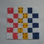 Simple six inch Sampler block #12