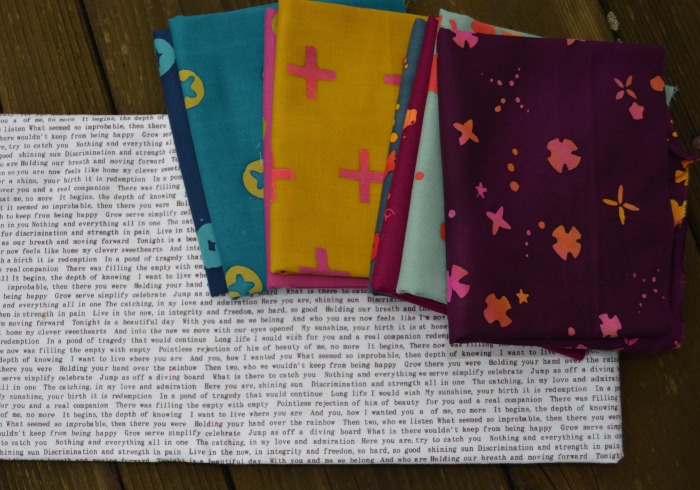 Handstamped batik fabric by Alison Glass for Andover fabrics