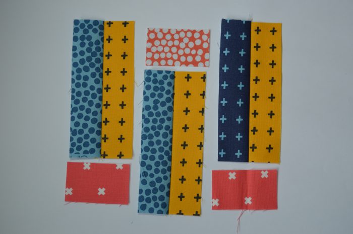 how to make Simple Sampler six inch quilt block with strips