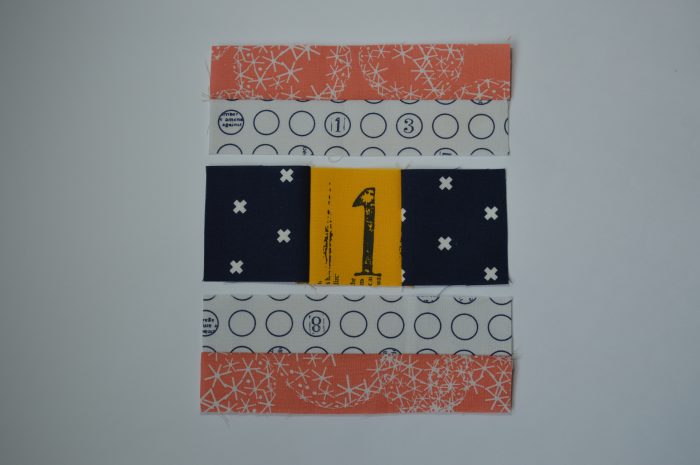 how to make Simple Sampler six inch quilt block with strips