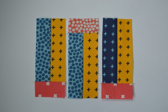 how to make Simple Sampler six inch quilt block with strips