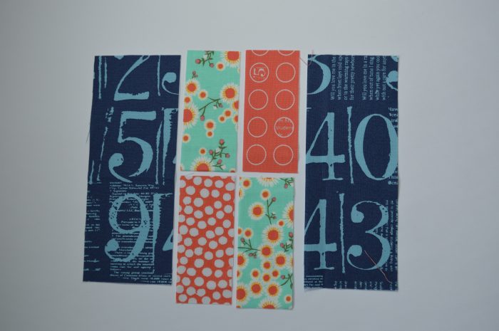 how to make Simple Sampler six inch quilt block with strips