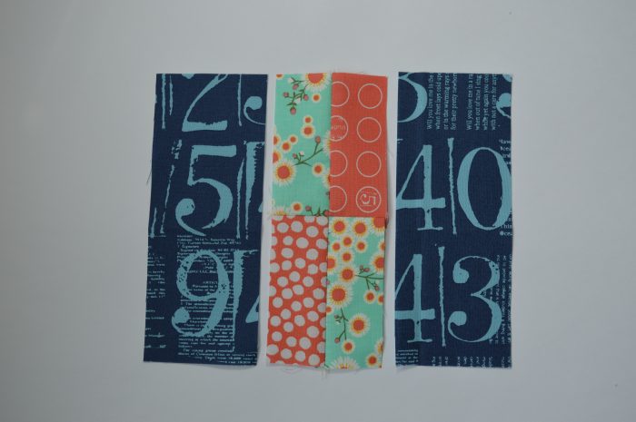 how to make Simple Sampler six inch quilt block with strips