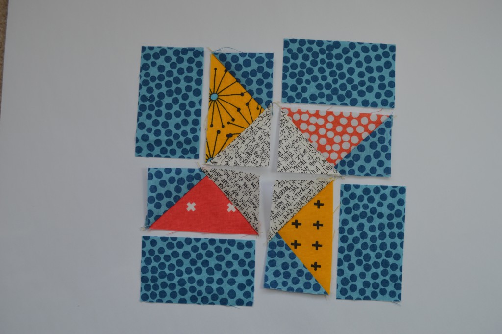 how to sew Super Simple Sampler six inch modern quilt block with flying geese