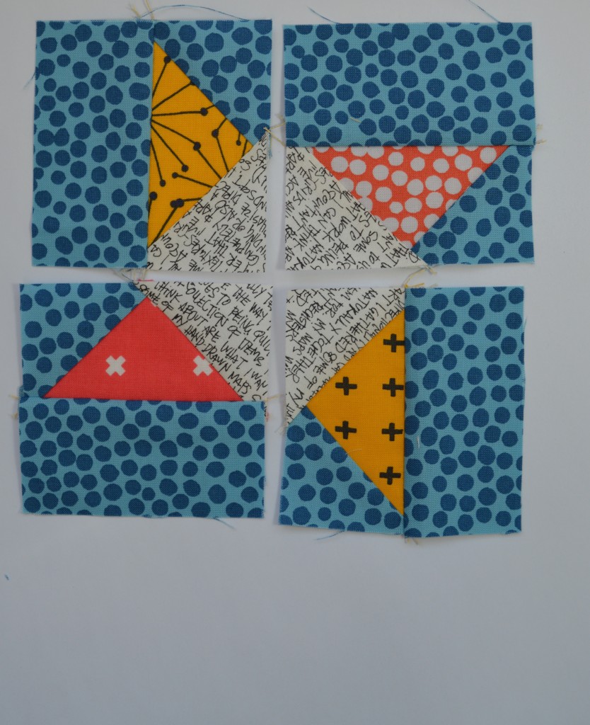 how to sew Super Simple Sampler six inch modern quilt block with flying geese