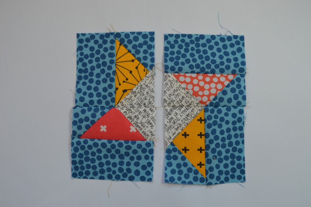 how to sew Super Simple Sampler six inch modern quilt block with flying geese