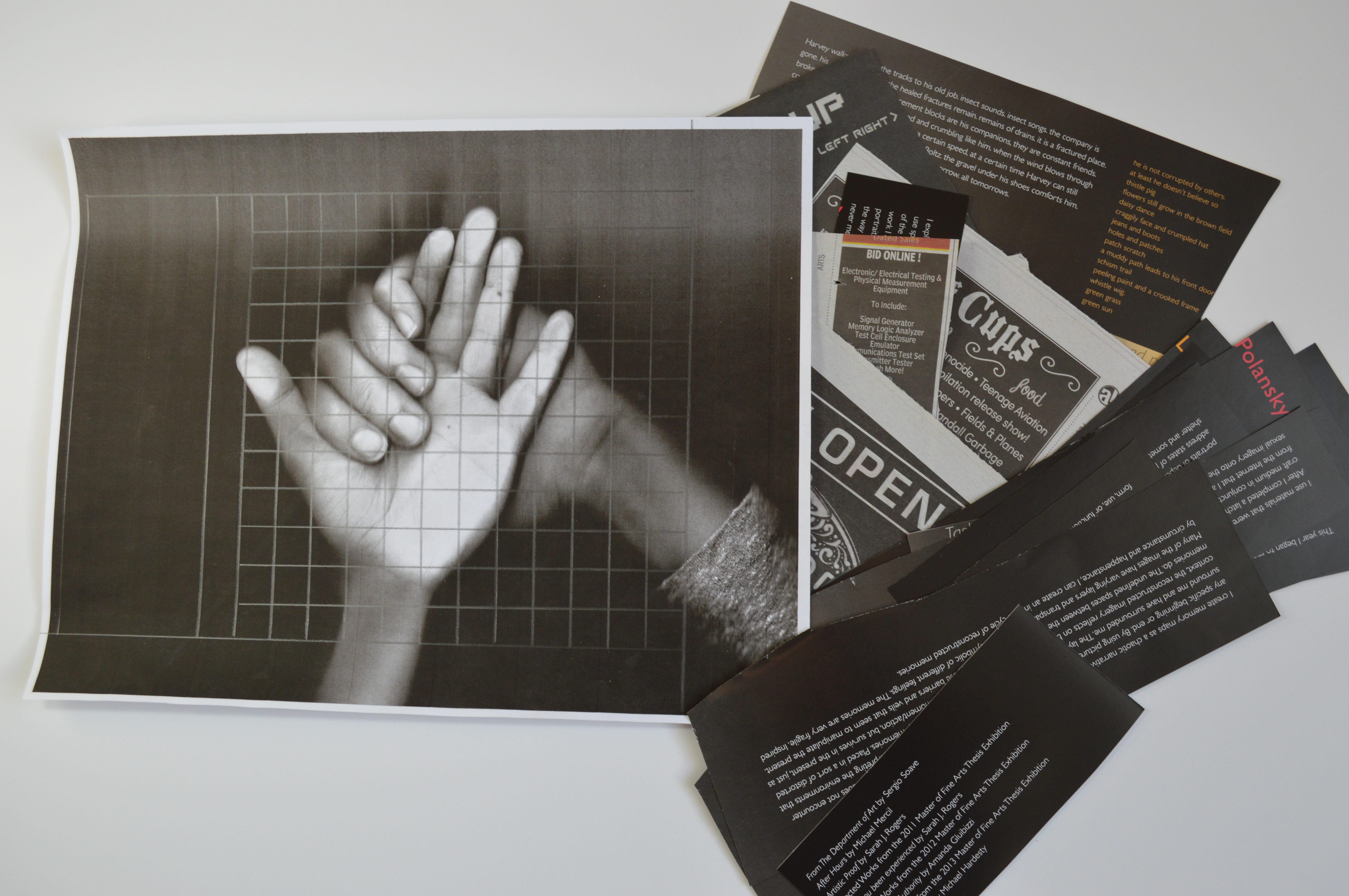 black and white art study in contrast, collage