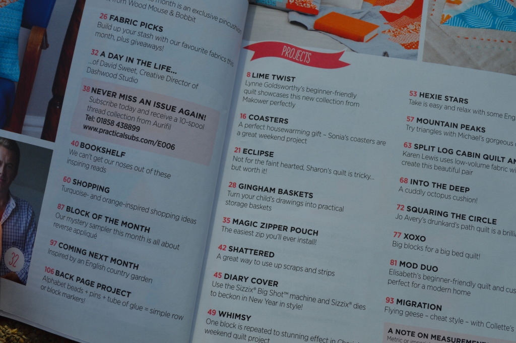 Quilt Now magazine, modern patchwork and quilting with sewing patterns