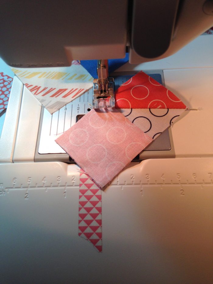 How to sew flying geese and snowball quilt block
