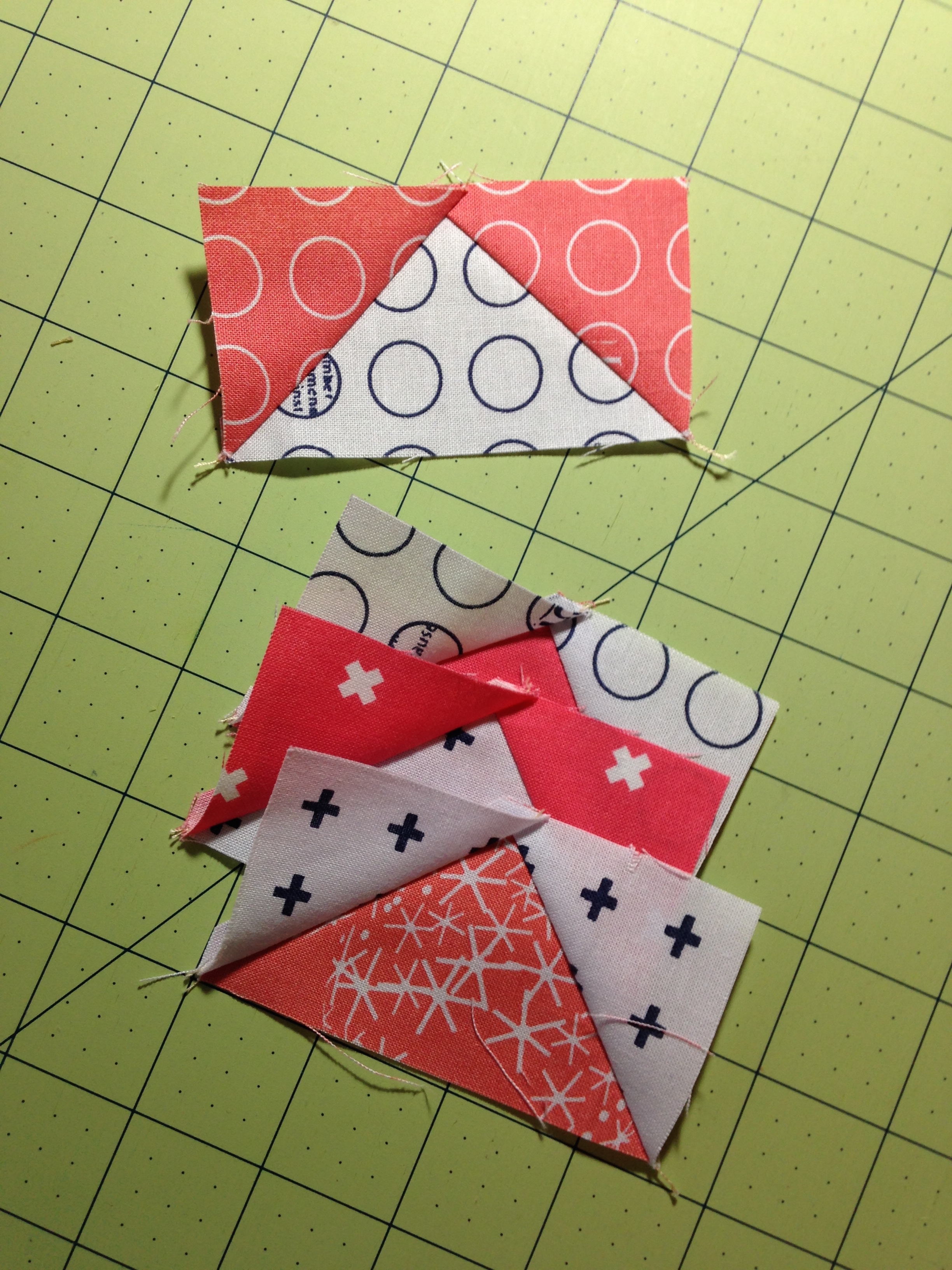 How to sew flying geese and snowball quilt block