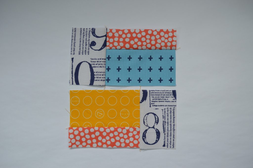 how to sew a simple six inch quilt sampler block with rectangles