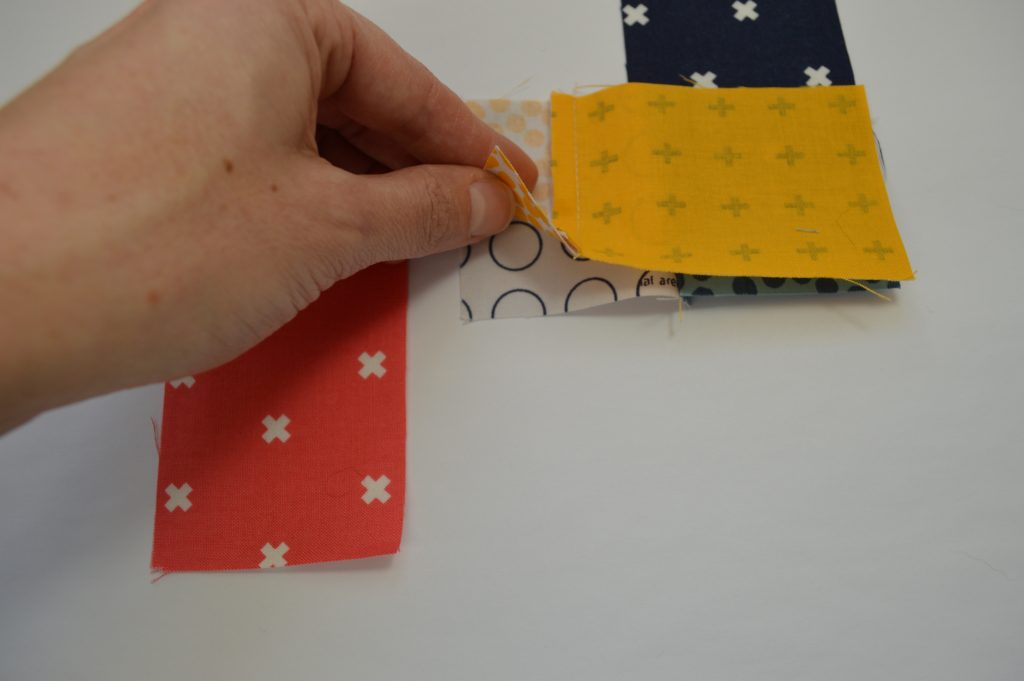 How to sew quilt block with partial seam