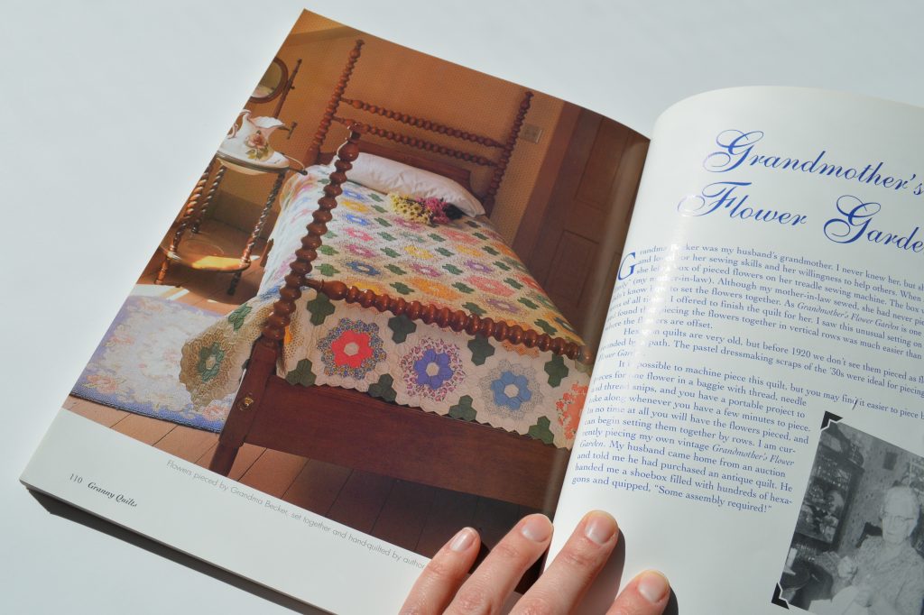 Granny Quilts Reproduction quilting made modern, english paper pieced grandmothers flower garden quilt