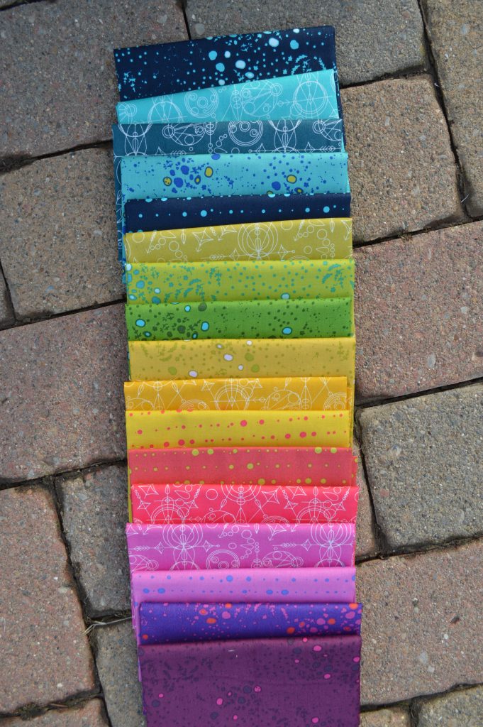 Choosing quilting fabrics and colors, what goes with alison glass sun prints