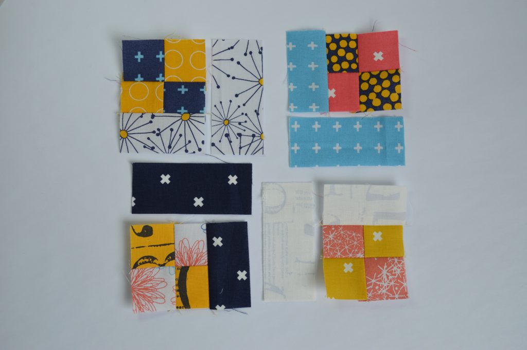 how to make four patch square simple six inch sampler quilt block tutorial