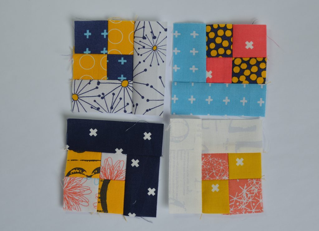 how to make four patch square simple six inch sampler quilt block tutorial