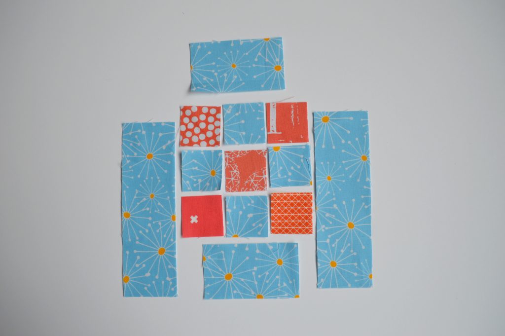how to make super simple modern quilt sampler with nine patch squares