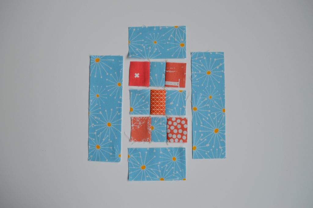 how to make super simple modern quilt sampler with nine patch squares