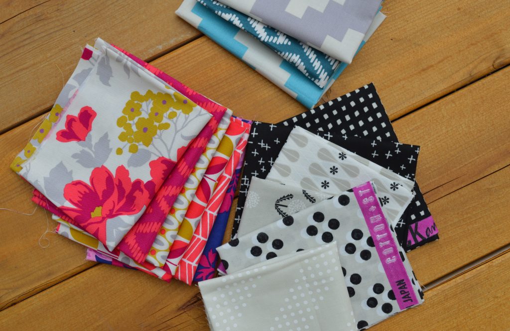 Flora Fabrics by Joel Dewberry for Free Spirit fabrics with basics by Cotton and Steel