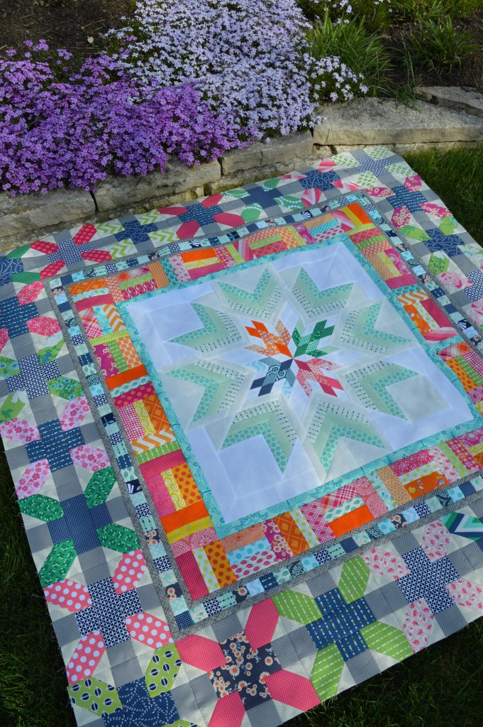 Aviatrix medallion quilt by Sharon McConnell
