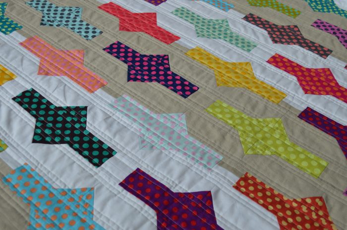 unidentified quilt by Sharon McConnell, featured in Quilt Now magazine