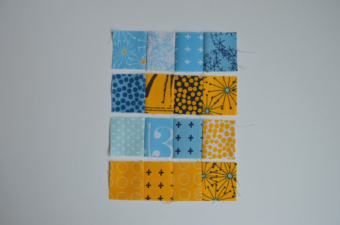 how to make super simple modern sampler quilt blocks with squares, tutorial