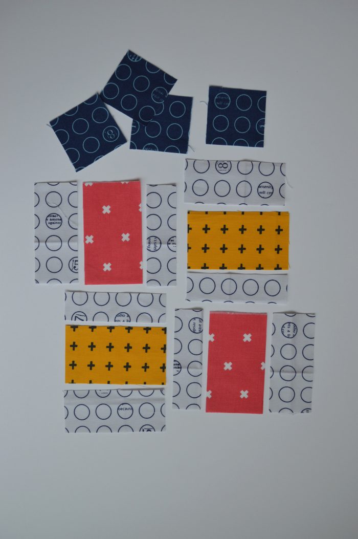 how to make a simple modern sampler quilt block