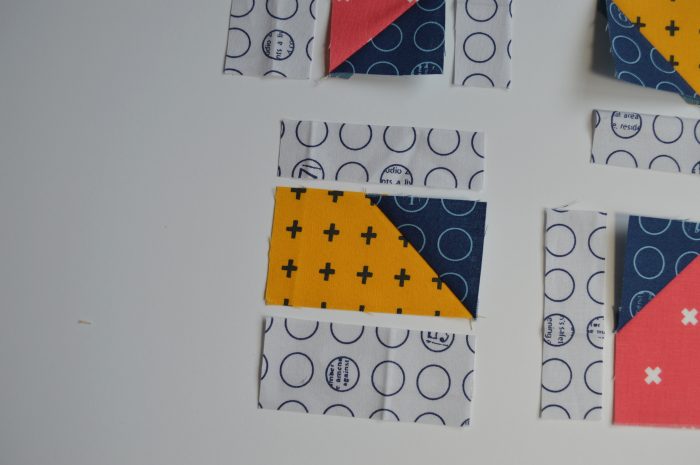 how to make a simple modern sampler quilt block