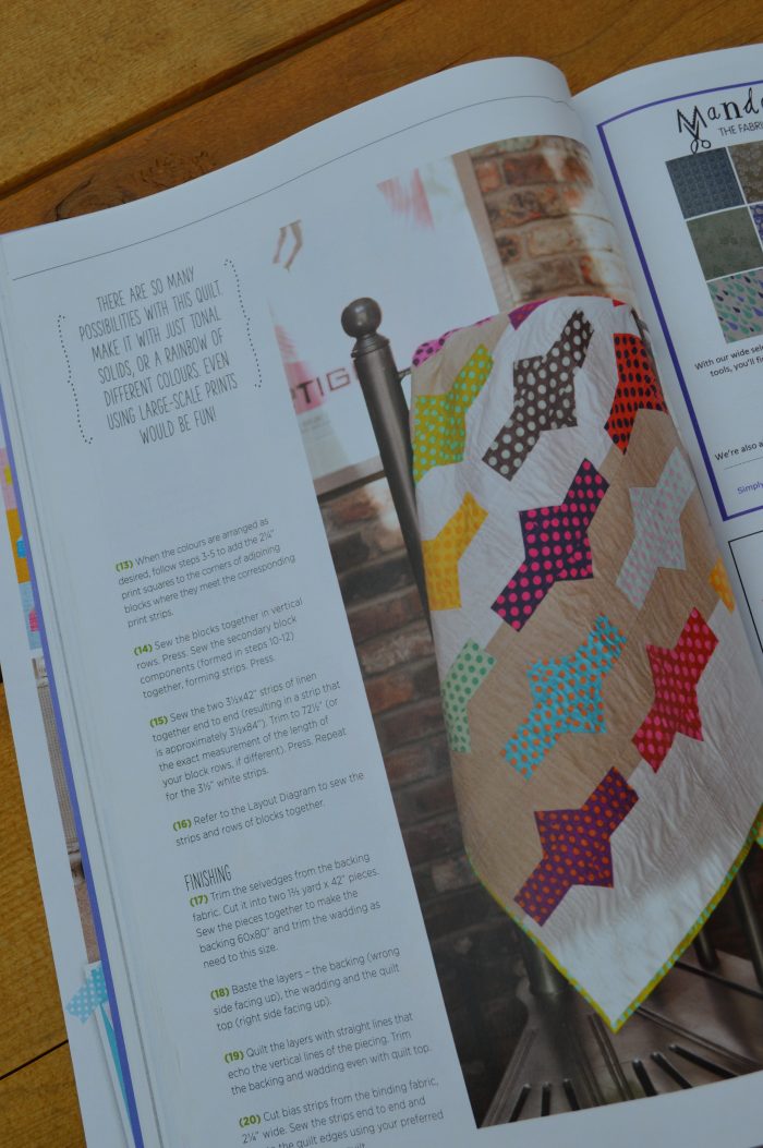 Quilt Now Magazine issue 11 featuring quilt beginner quilts and sewing