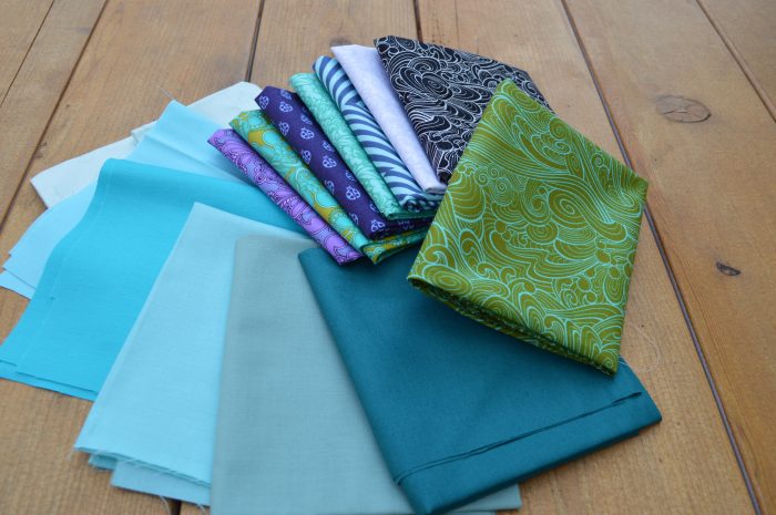 Tula Pink True Colors fabrics with RJR cotton supreme solids