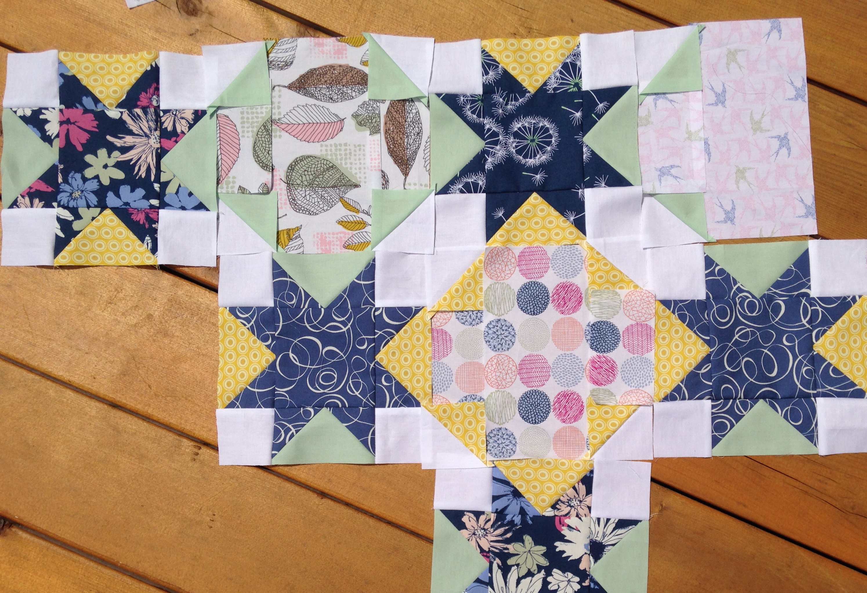Star Crossed quilt, pattern by Color Girl quilts with Sketchbook fabrics by Art Gallery Fabrics