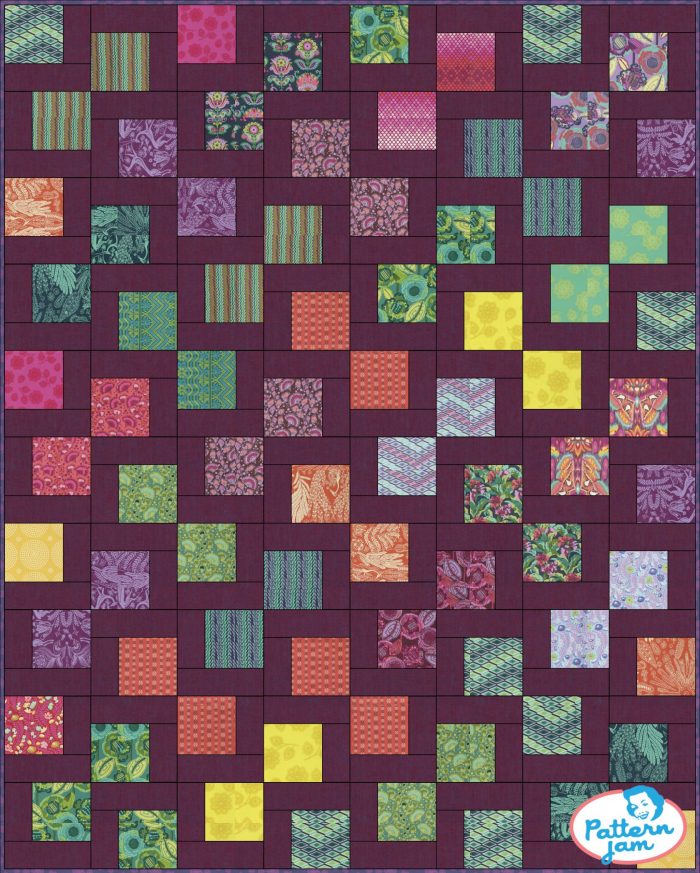 Reflections beginner quilt pattern by Color Girl Quilts, charm square quilt