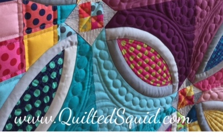 Polka Dot Bikini Quilt by Sharon McConnell, Pattern by Color Girl quilts