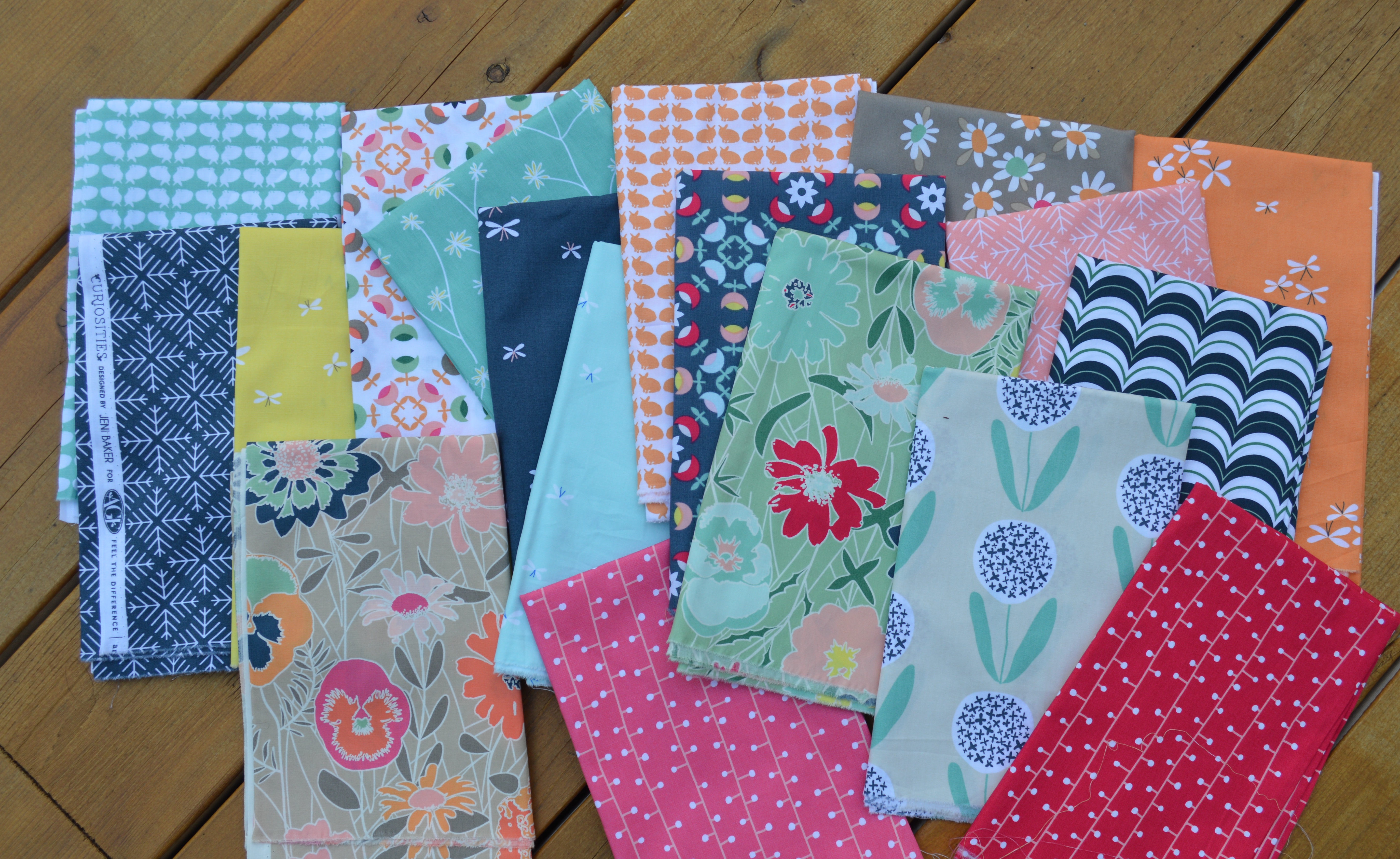 Curiosities fabrics by Jeni Baker for Art Gallery Fabrics